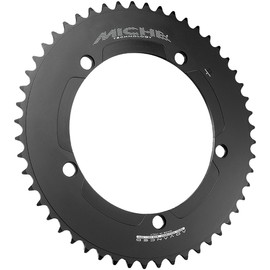 MICHE Advanced Pista #1922M Chainring, Number of Teeth: 56T, PCD: 5.7 inches (144 mm), Black, Aluminum, 1/8" for Single Speed Pistons