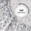 Jessrydo Floral Bed Sheets King Size 18” Deep Pocket King