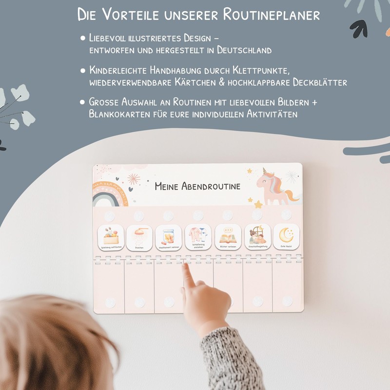 Children's Routine Planner for Morning Routine and Evening Routine -