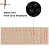 2 Pack Universal Korean Keyboard Stickers Transparent Background, Transparent Background