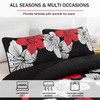 DJY 3 Pieces Quilt Set King Red Floral Pattern Quilt