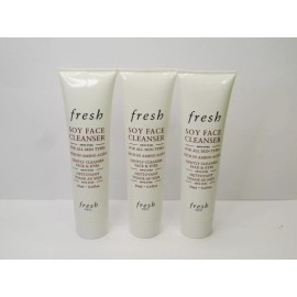 FRESH  SOY FACE CLEANSER FOR ALL SKIN TYPES 0.6 OZ NWOB (LOT OF 3)