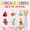 Alce in Wndrlnd Cupcake Topper – Whimsical Dessert Decoration for