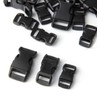 5/8, 1/2, and 3/8 inch(20 Each) Black Plastic Contoured Side