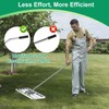 Lawn Leveling Rakes 30x10 Inch, Lawn Leveler Tool with 6.5ft