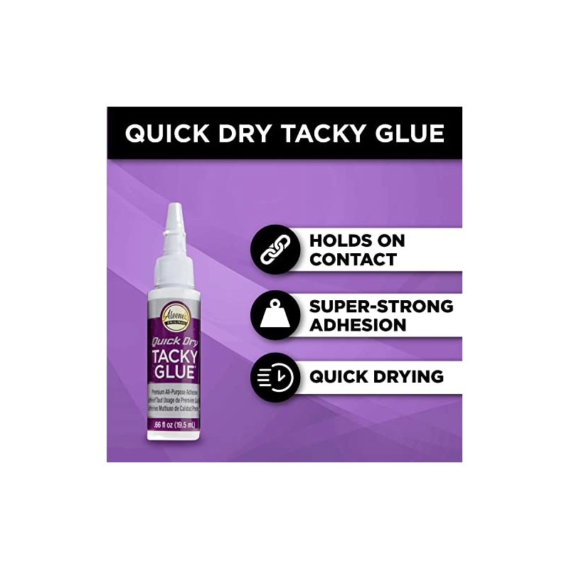 Aleene's Pegamento para Tela, Trial Tacky Pack, Transparente, 5pk, 1