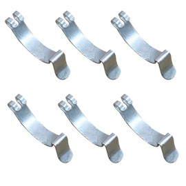 6Pcs Car Air Filter Clips, Metal Carbon Steel Air Cleaner Cover Clip Housing Box Lid Spring Clip Clamp Car Accessories for Most Car Air Filters (Silver)