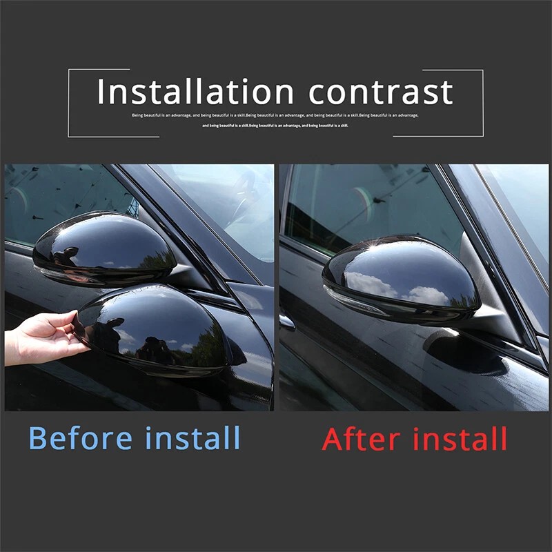 e-power-auto-Trim For Alfa Romeo Giulia 2017-2022 Side Rearview Mirror Caps