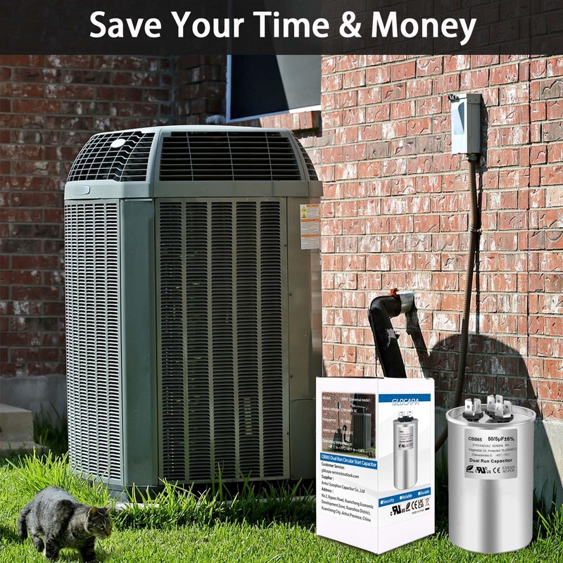 50/5 uF 50+5 MFD 370V or 440V Dual Run Start