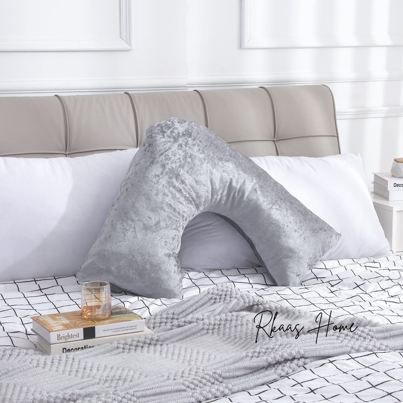 RKAAS HOME V Shaped Super Soft Luxurious Decorative Crushed Ice