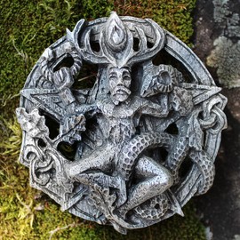 Dryad Design Pewter Cernunnos Celtic Horned God Belt Buckle