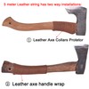 Leather Axe Collar Guard, Axe Handle Wraps Covers for Gardening