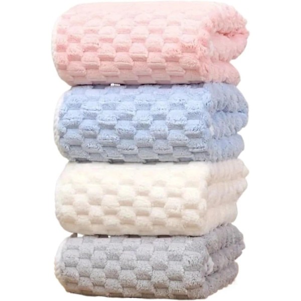 Unbranded 4 Pack Luxury Microfiber Bath Towels Set Soft Absorbent