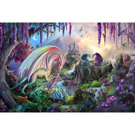 Valley of The Dragon Paradise by Rose Khan Laminated Dry Erase Sign Poster 12x18