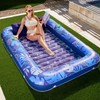 SLOOSH Inflatable Tanning Pool Lounger Float, 85" x 57" Extra