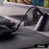 ELECOM Mouse Cable Lift 4-Pack (2 Black, 2 White) [Lifts
