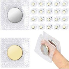 Flycppo Hidden Magnetic Closure, 20 Pairs of Sewing Magnetic Buttons, Invisible Magnetic Buttons, Magnetic Button for Fabric, Curtain, Clothes