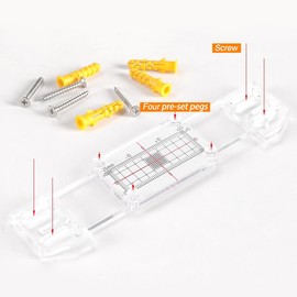 5-Pack Plus Tell-Tale Corner Crack Monitors, Integrated crack measuring instrument,Crack Monitoring Record for The Standard Crack and Corner Tell Tale Record (5 PCS)