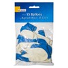 15 BALLOONS BLUE & WHITE