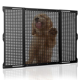 RV Screen Door Protector for Dogs, Adjustable Aluminum Alloy RV Entry Grille Protectors Pet Guard Defender Accessories for Inside Camper Trailer Pets Protection, 22 to 31.5 Inches, Bone Shape