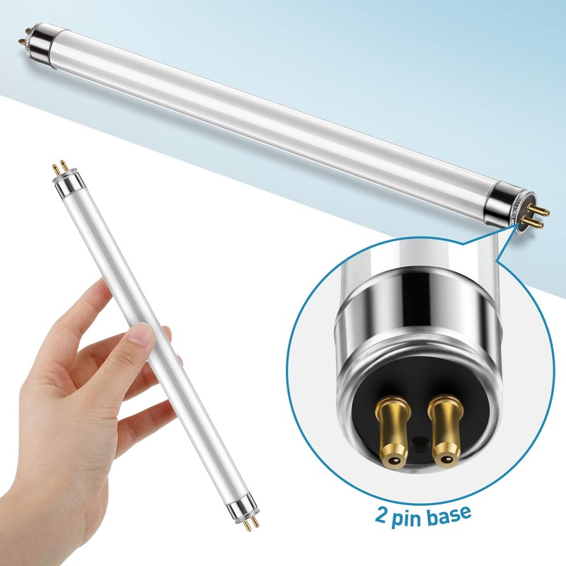 Kittmip 2Pack 32050 6Watt UV Replacement Bulbs, F6T5/BL Fluorescent Tube