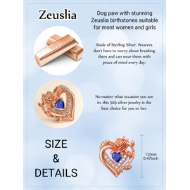 Rose Stud Earrings for Women Sterling Silver Rose Gold Heart Stud Earrings September Birthstone Stud Earrings Rose Sapphire Stud Earrings Stud Jewellery Gifts for Women