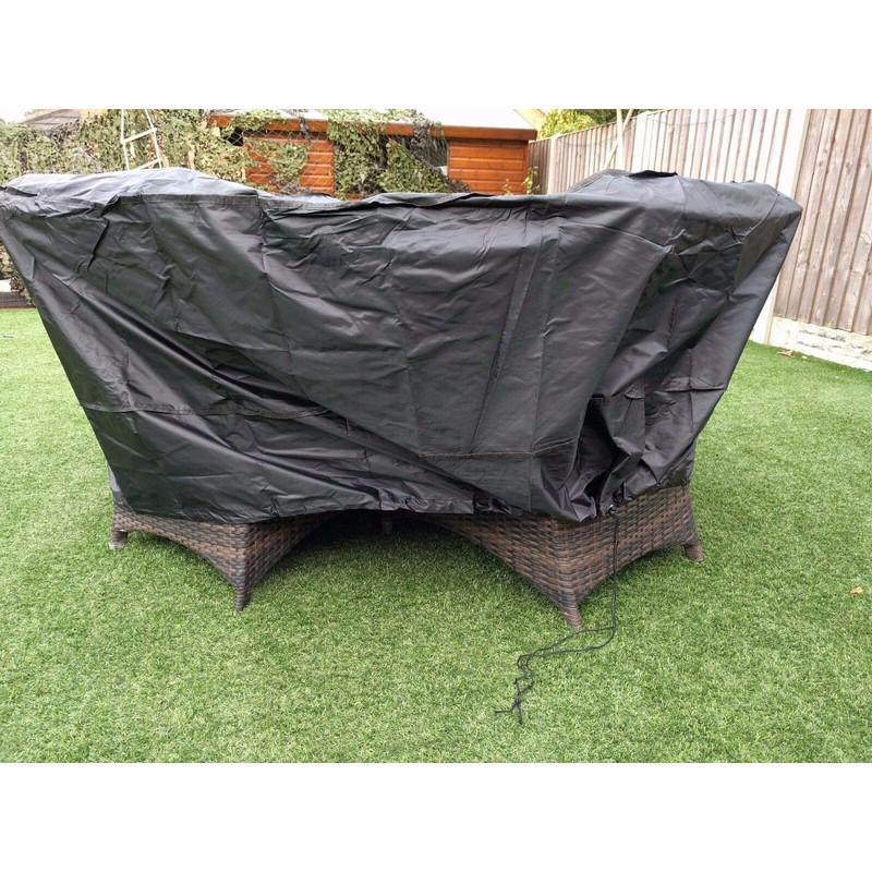 Speedwellstar Round Garden Table Hot Tub Cover Fitted Circular Drawstring