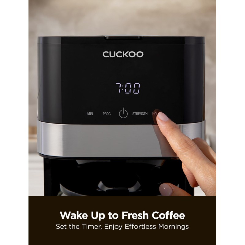 CUCKOO Classic 10-Cup Drip Coffee Maker, Easy To Use Coffee