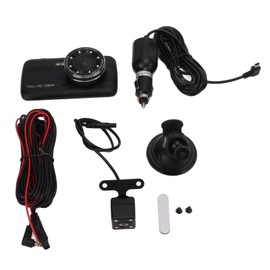 4 Inches 1080P 170 Degree Wide Angle Car DVR Front Rear Dual Lens Dash Camera Auto Vehicle Video Recorder