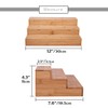 Sansnow Step Spice Rack Set Cabinet Shelf Spice Holder, 3-Tier
