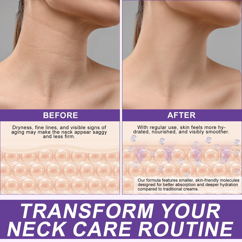 AH-8 Neck Firming Cream,Firming Neck Cream with Roller for Sagging