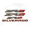 6PCS ZR2 6.2L Silverado Emblems 3D Badge Fender Rear Letter