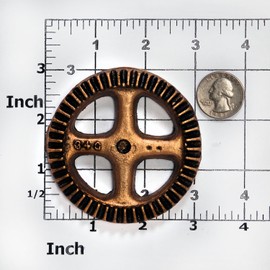 Silicone Mold Large Steampunk Gear Easy To Use Flexible Silicone Food Safe Fondant, Chocolate, Candy, Resin, Polymer Clay Mold