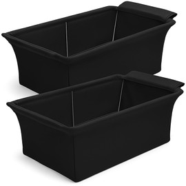 Chafer Wind Guard 2 Pack – Handle Covered Chafing Dish Wind Shield | Wind-Blocking Decorative Cover Keeps Food Warm | Buffet & Catering Display for Events & Parties (Black)