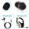 Professional Lapel Headset Windscreen Foam Cover Set, Compatible with Mini