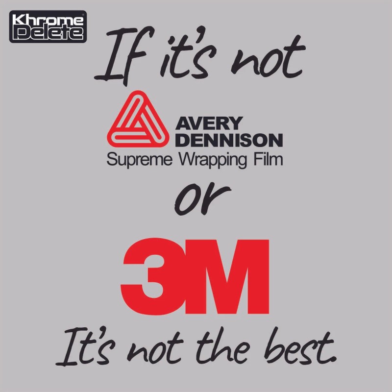 Avery Supreme Wrap Chrome Delete Vinyl Overlay fitting a 2021-2025