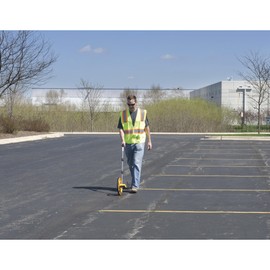 Keson RR318N Contractor Grade Measuring Wheel, Ft. & In., Ft. & In., 12-1/2-Inch Diameter, Orange, Large - Circumference: 3 ft