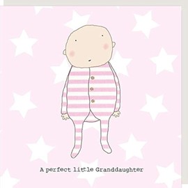 Rosie Made A Thing Perfect Granddaughter New Baby Greeting Card Humour Cards GF198