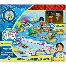 Far Out Toys Ryan's World, World tour Board Game, Children Ages 3+ Ryan
