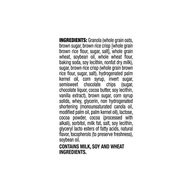 Quaker Chewy Dipps Granola Bars Chocolate Chip, 1.09 oz, 14