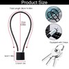 4 Pack Long Cable Padlock with Keys Alike,(1.3''/33mm) Wide Lock