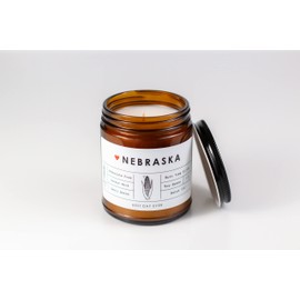 Nebraska State Candle - Rambling Caravan - Soy/Coconut Wax, Cotton Wick, Phthalate Free (7oz) - Fraser Fir