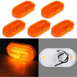 ECCPP LED Trailer Side Marker Clearance Lights Lamps AmberLights Color Fits For Freightliner Argosy Century Class For Freightliner Columbia Coronado