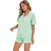 LUBOT 100% Cotton Pyjamas for Women Short Summer Sleepwear Pyjamas