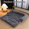 LiveGo Fuzzy Calming Dog Sofa Bed Mat, Washable Plush Couch