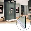 2-Pack Butecare Frameless Shower Door Bottom Seal with Long Sweep