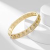 AIMADE 18k Gold Plated Lucky Clover Bracelet Bangle for Women