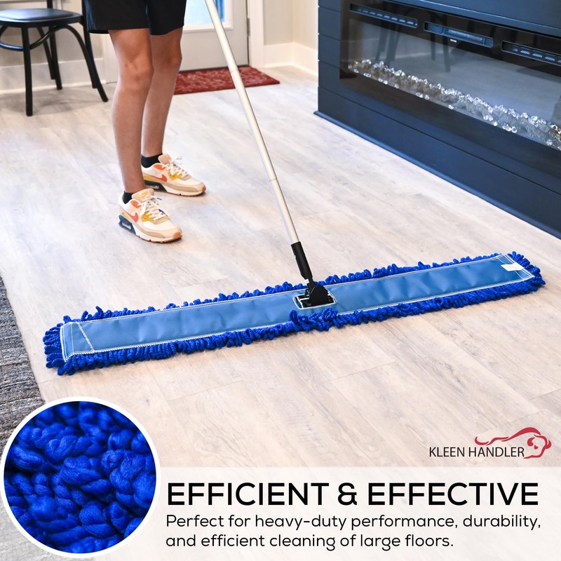 Kleen Handler Mopa de microfibra para polvo de 48 pulgadas