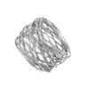 Kaizen Casa Handmade Silver Round Mesh Napkin Rings Holder for