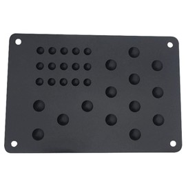 Universal Car Floor Mat,Aluminum Alloy Car Floor Mat Carpet Patch,Foot Pedal Rest Footrest with Screw